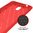 Flexi Slim Carbon Fibre Case for Nokia 3.1 - Brushed Red